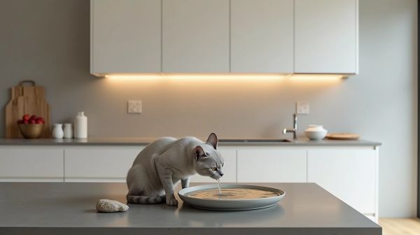 Fontaine en céramique pour chat : entretien du bol et de la pompe